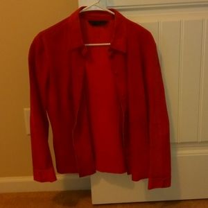 Express Red suede jacket